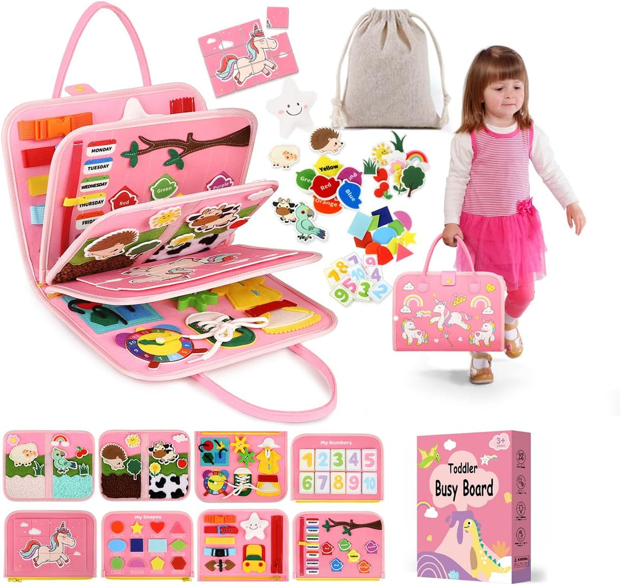 Toddler Sensory Busy Board