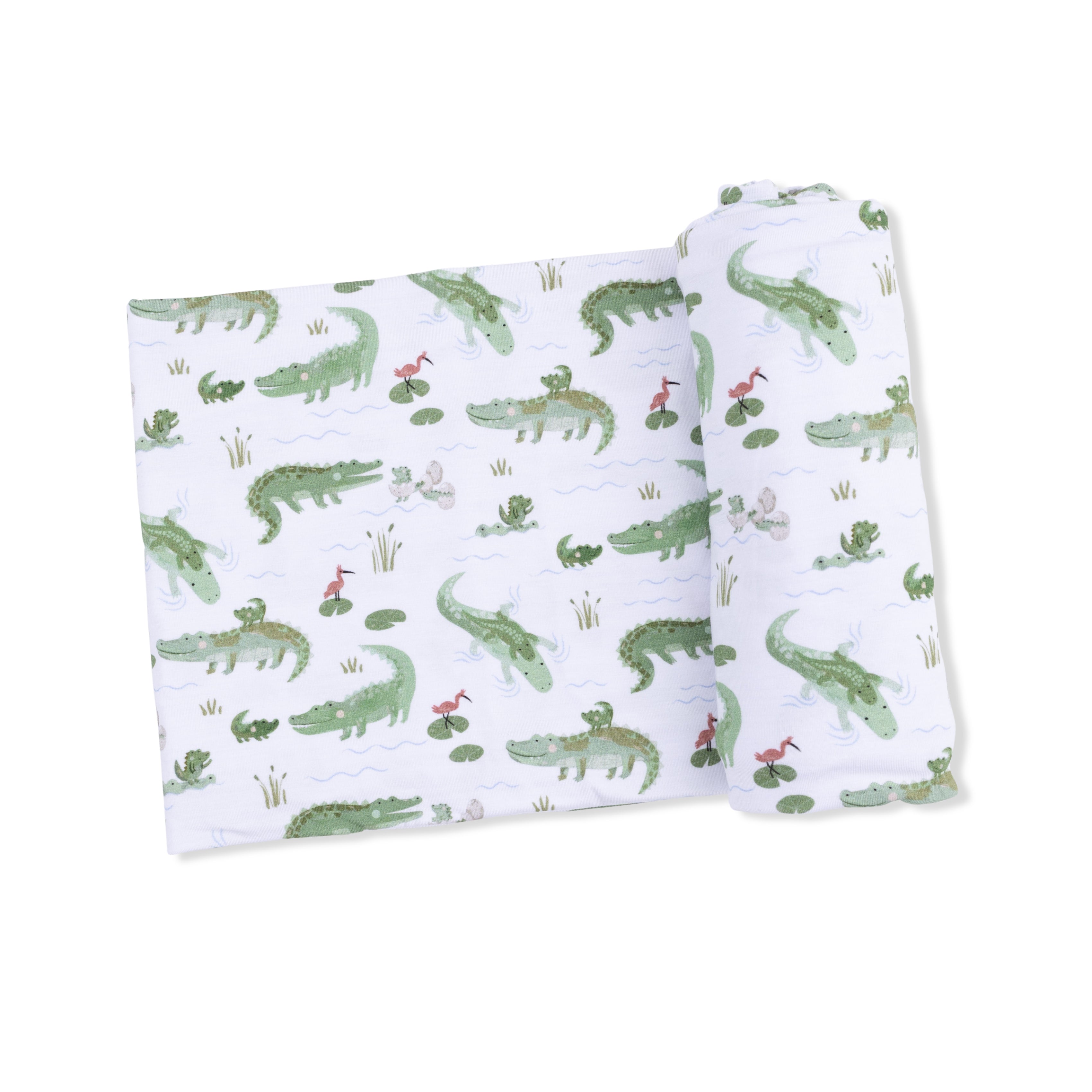 Crayon Alligators - Swaddle Blanket