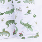 Crayon Alligators - Swaddle Blanket