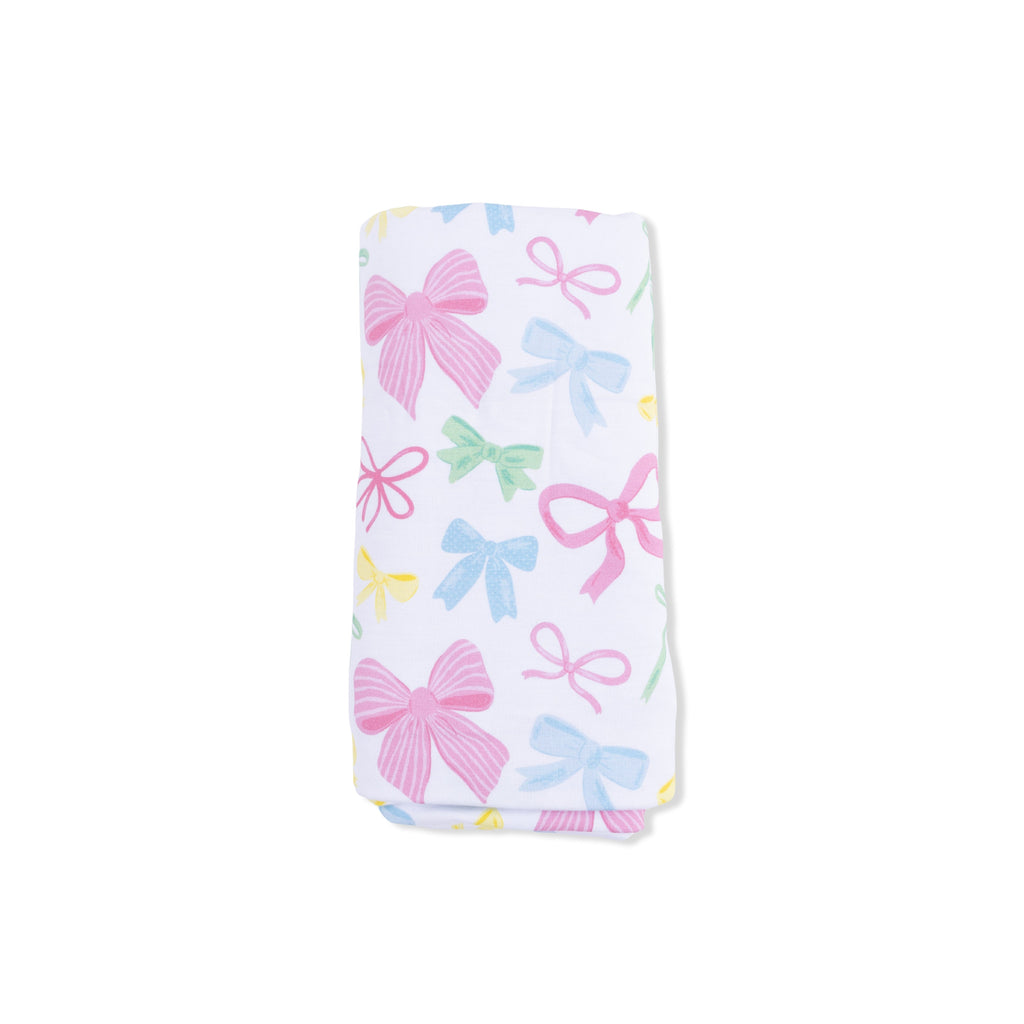 Sweet Bows - Swaddle Blanket