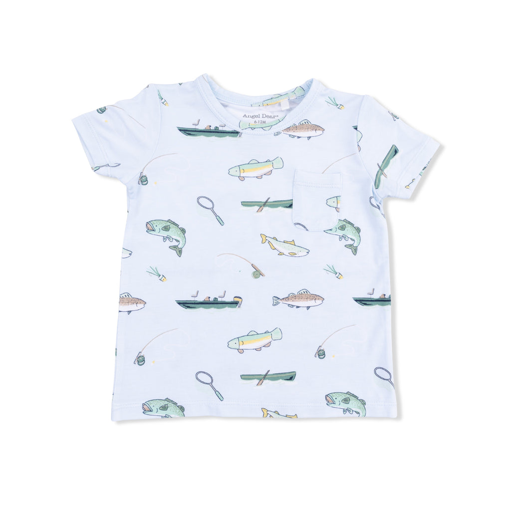 Fishing - Crew Neck Tee with Casual Short