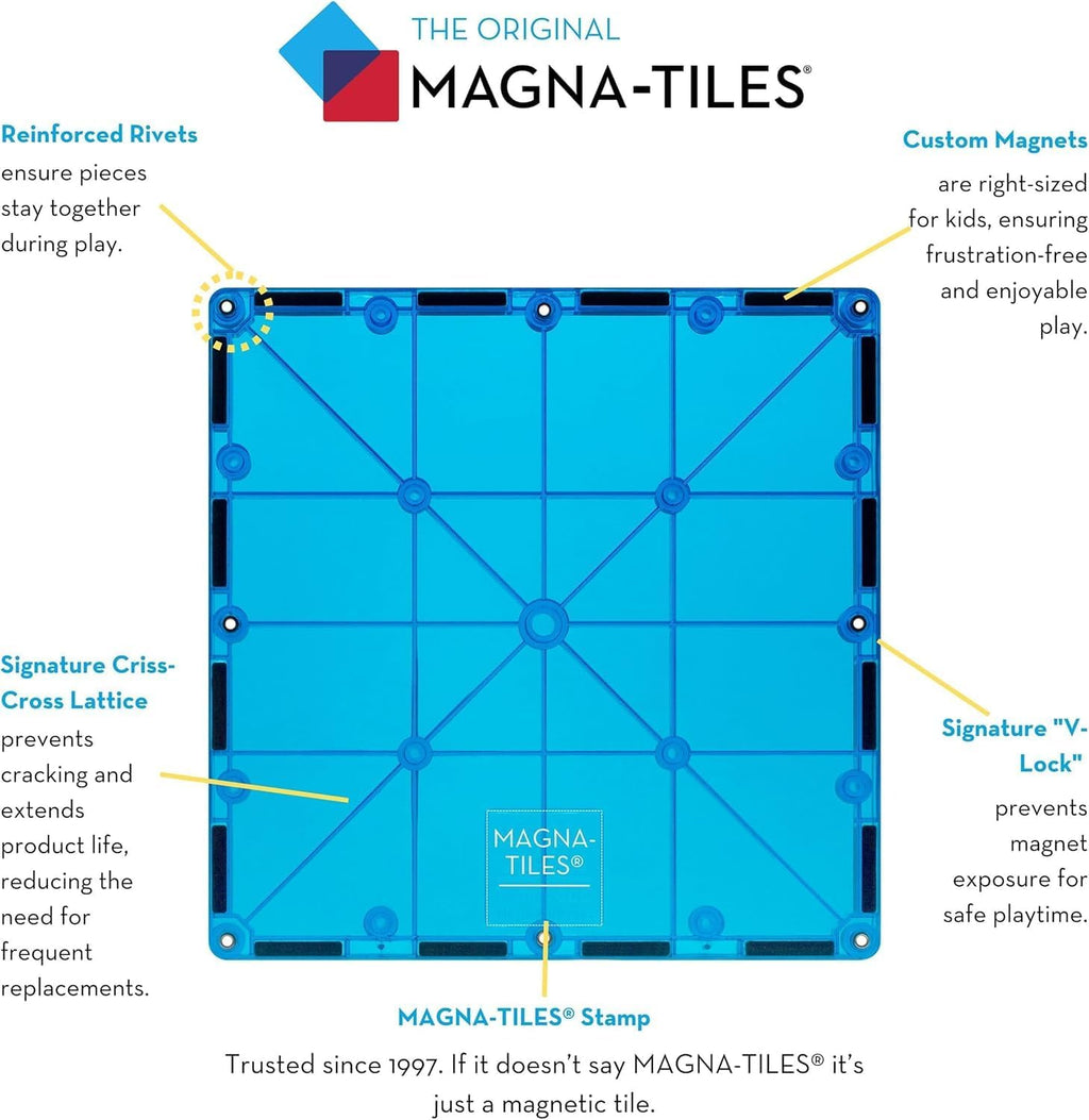 100-Piece Magnetic Building Tile Set