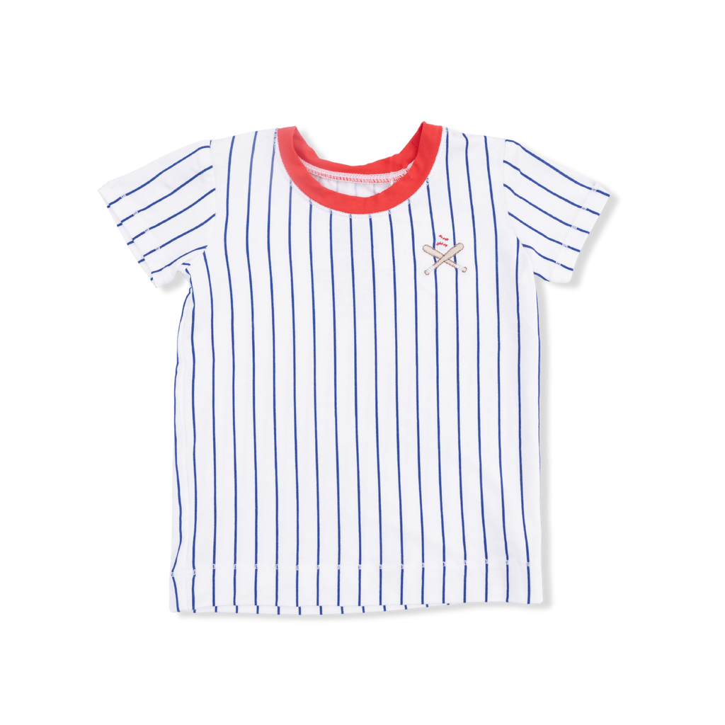 Baseball Stripe - Loungewear Short Set