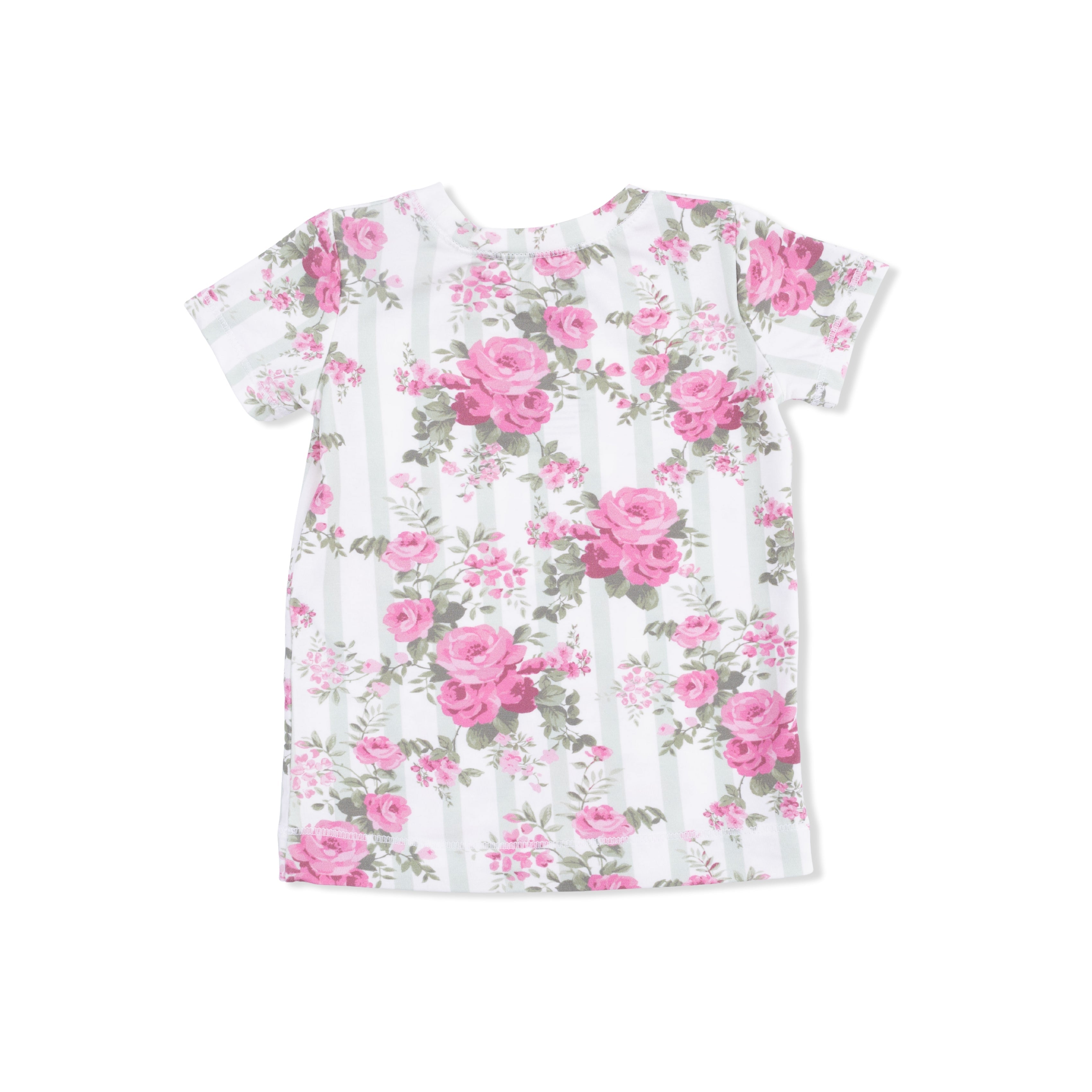 Cabbage Rose Stripe - Loungewear Short Set