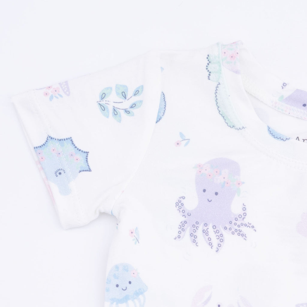 Floral Sea Creatures - Loungewear Short Set