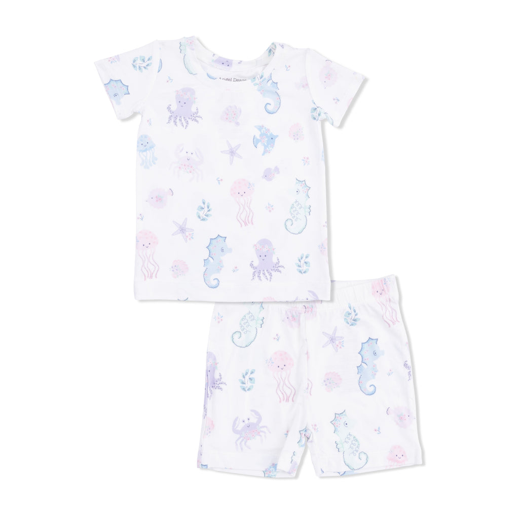 Floral Sea Creatures - Loungewear Short Set