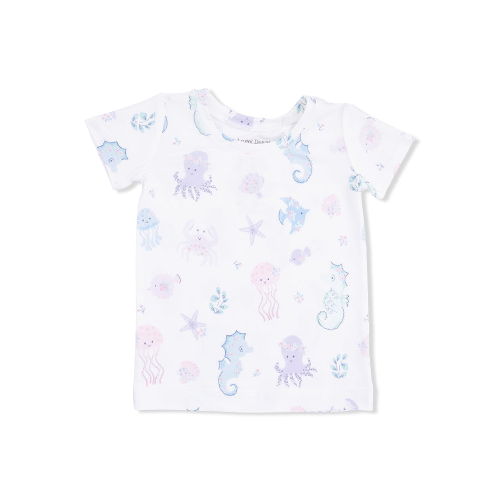 Floral Sea Creatures - Loungewear Short Set