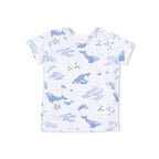 Watercolor Blue Whales - Loungewear Short Set