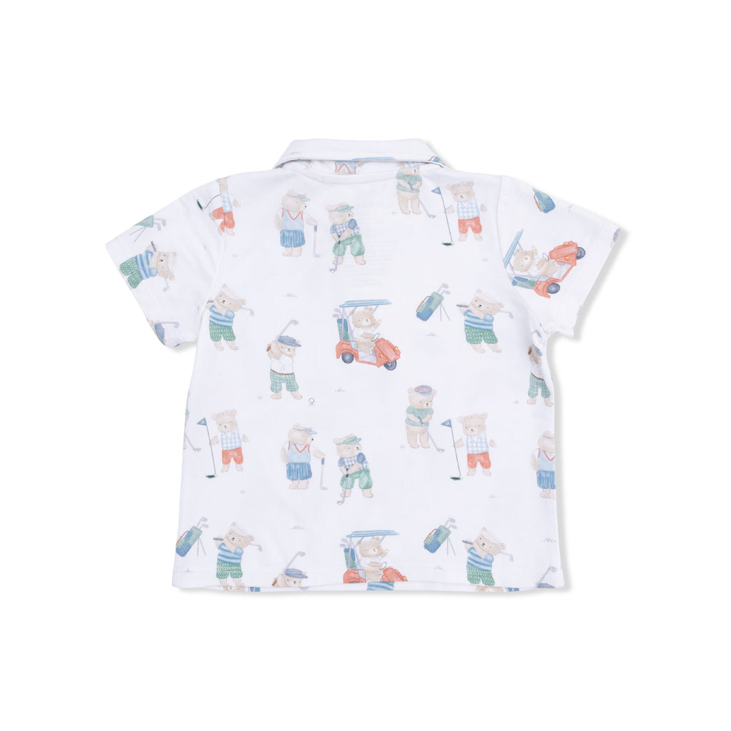 Golfing Teddy Bears - Polo with Casual Short