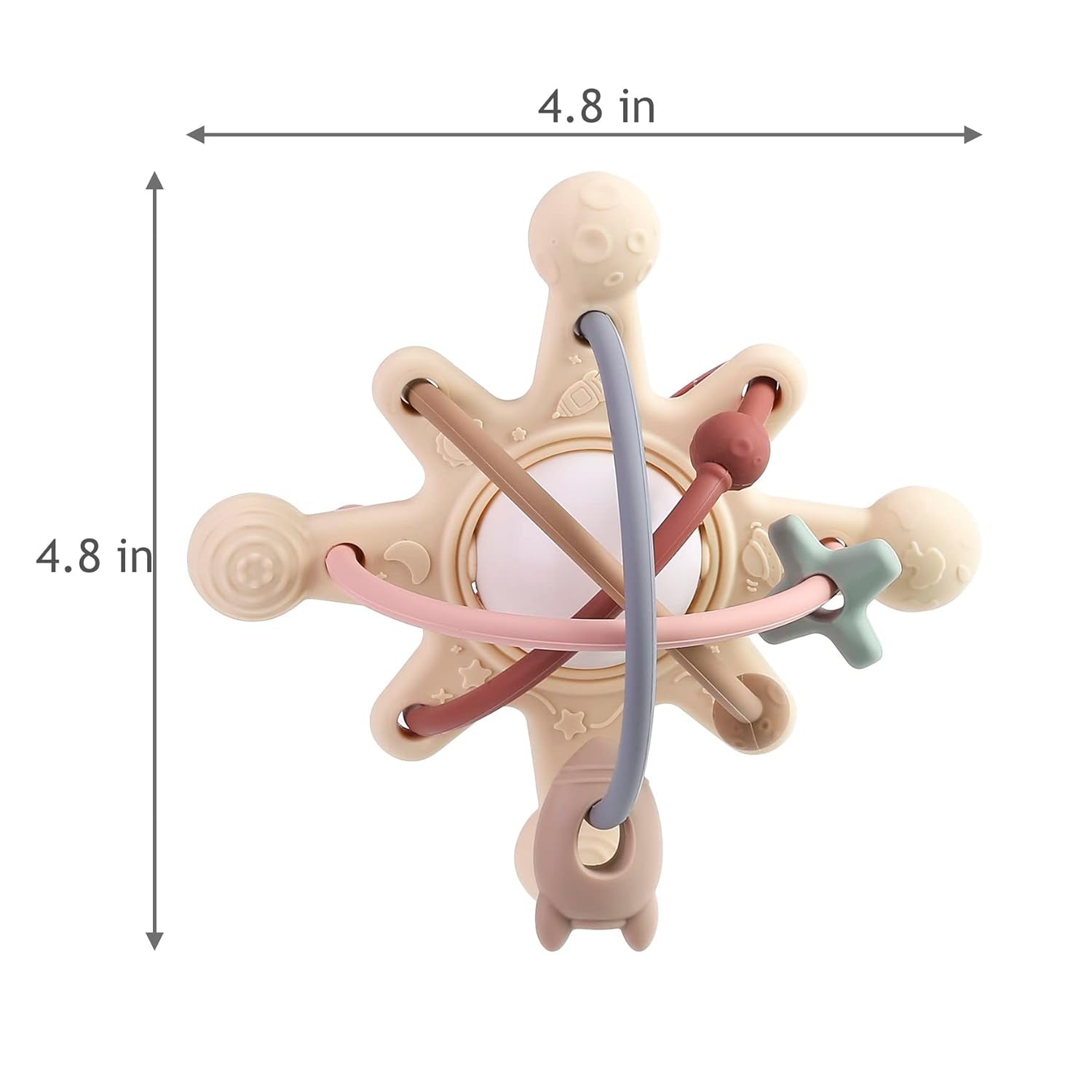 Silicone Baby Teether Rattle Ball