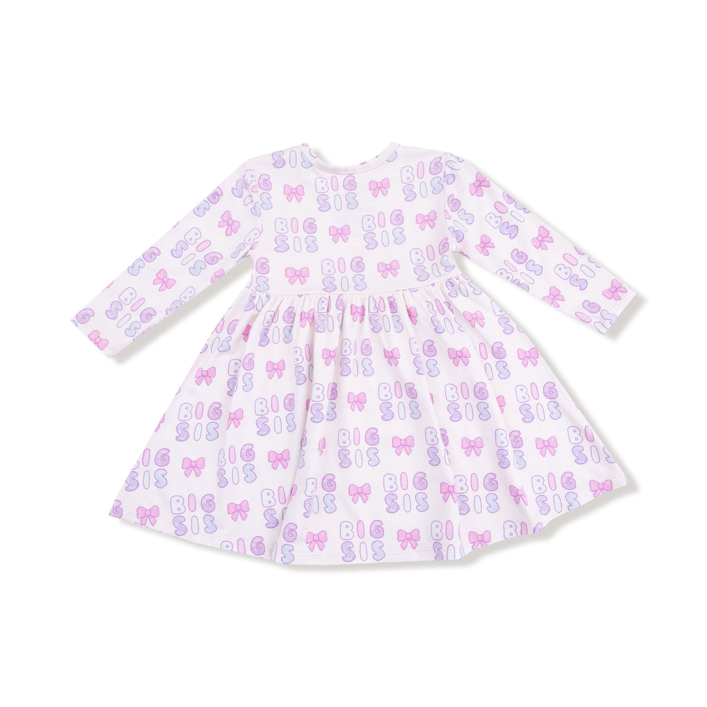Big Sis - Twirly Long Sleeve Dress