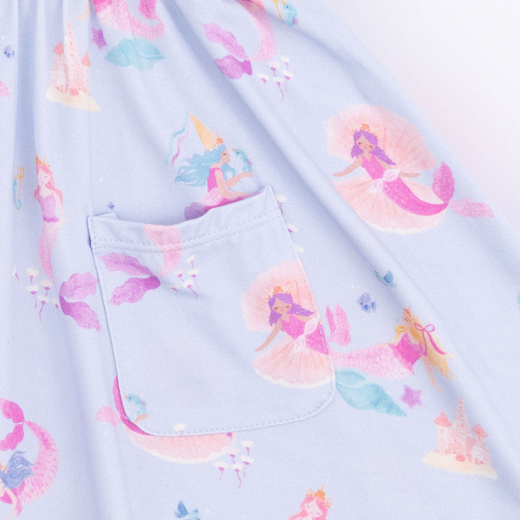 Mermaid Princesses - Twirly Short Sleeve Dress