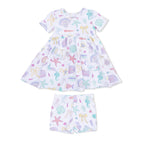 Beach Days - Twirly Dress with Cartwheel Short
