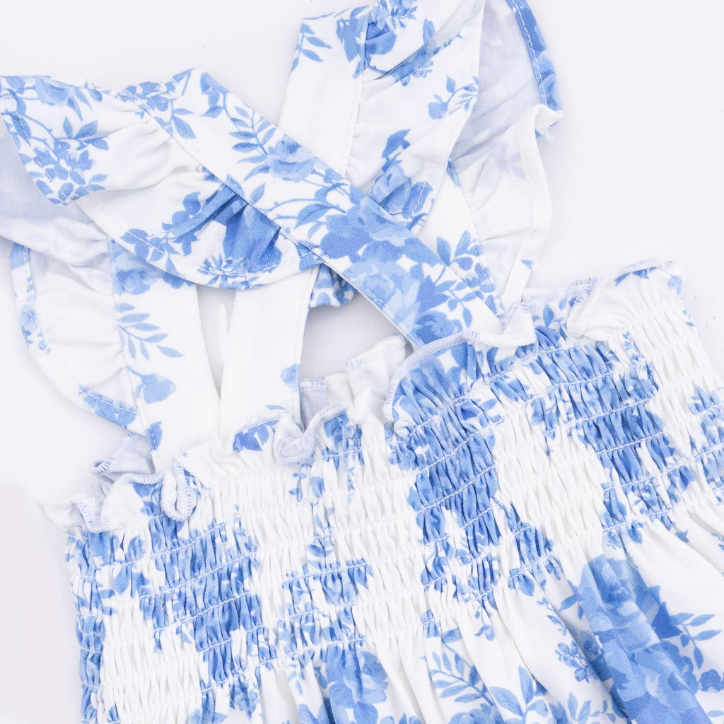 Dream Cottage Floral - Smocked Top with Bloomer