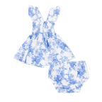 Dream Cottage Floral - Smocked Top with Bloomer