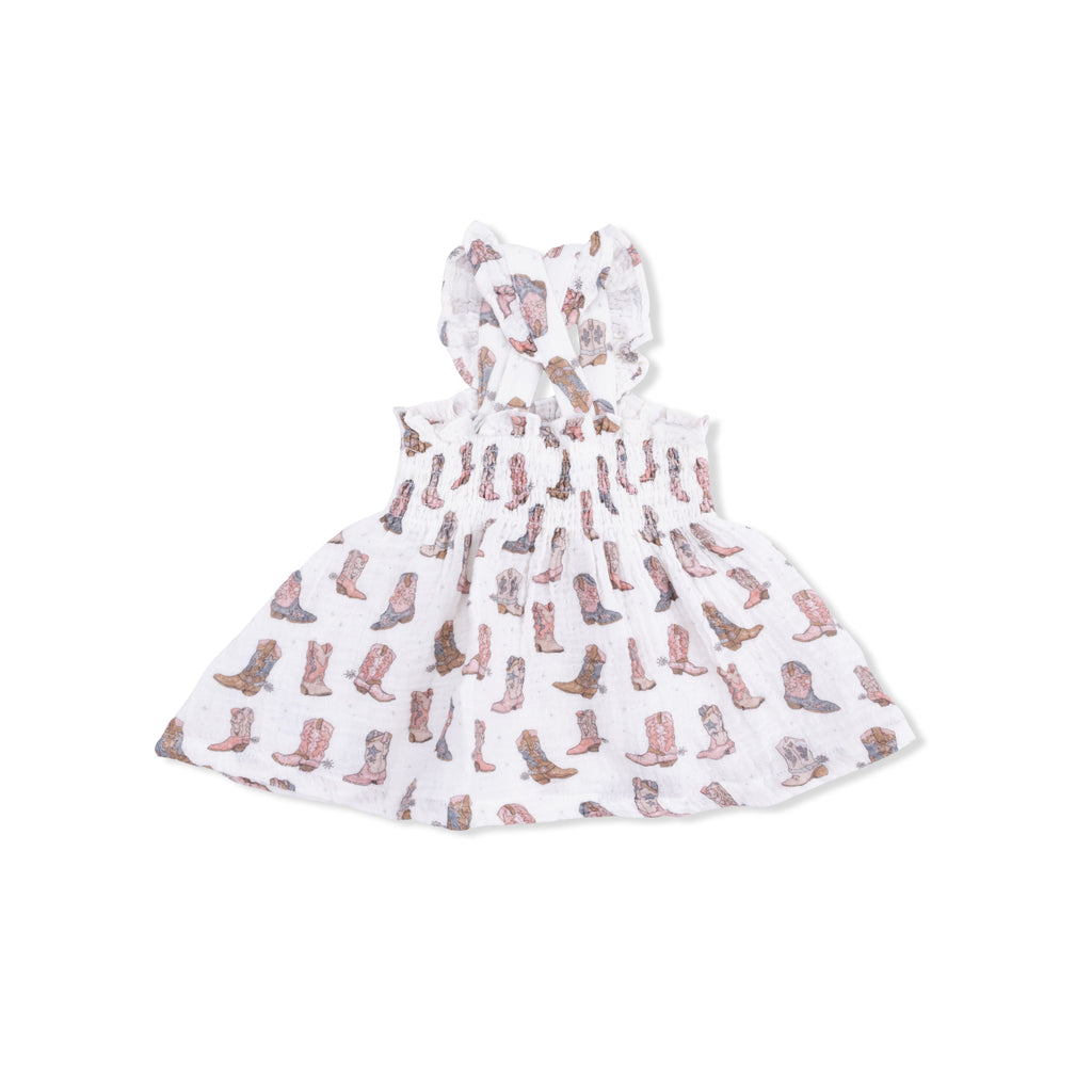 Cowgirl Boots - Smocked Top with Bloomer