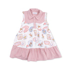 Rodeo Patches Pink - Cowboy Bodysuit Dress