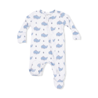 Bubbly Sailor Whales Blue - 2 Way Zipper Footie