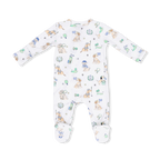 Country Club Dogs Neutral - 2 Way Zipper Footie