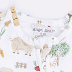 Cute Farm Animals Uni - 2 Way Zipper Footie