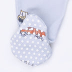 Construction Vehicles - 2 Way Zipper Footie