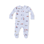 Construction Vehicles - 2 Way Zipper Footie
