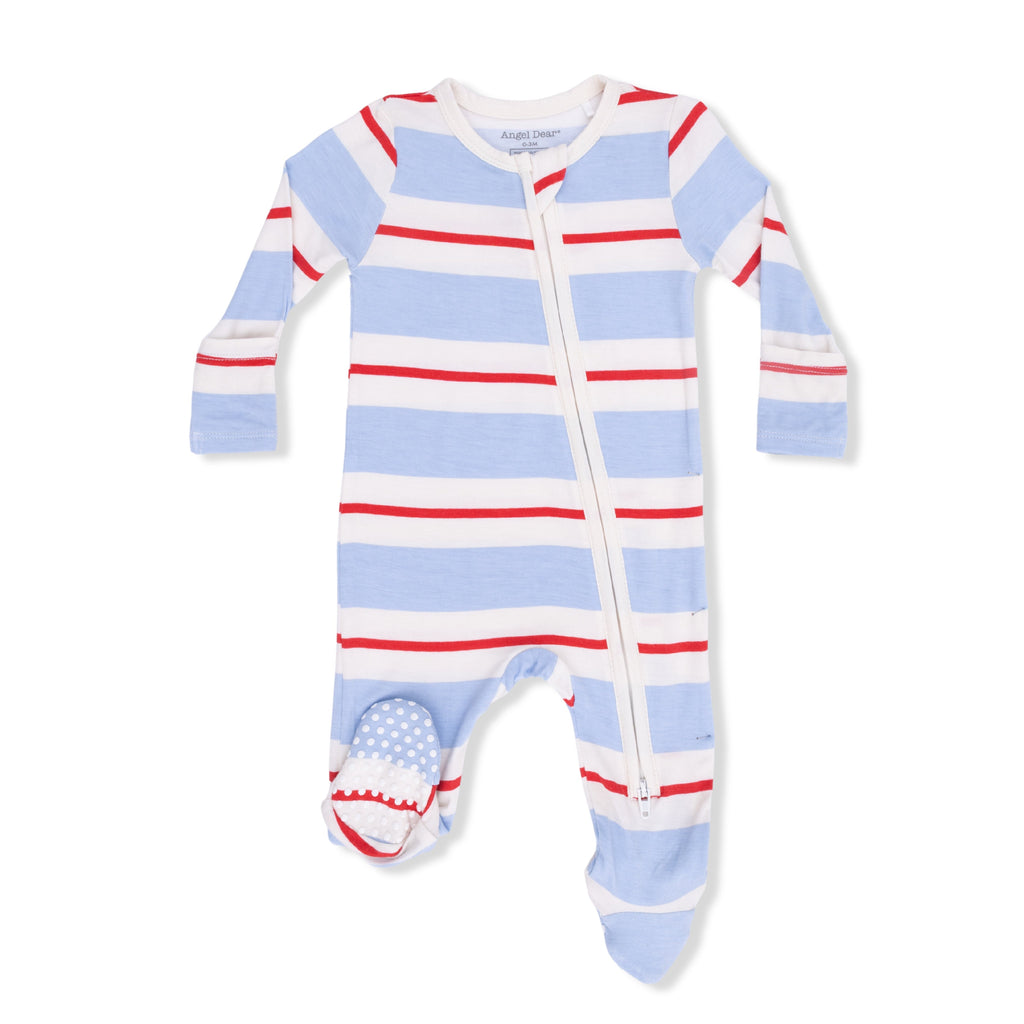 Preppy Rugby - 2 Way Zipper Footie