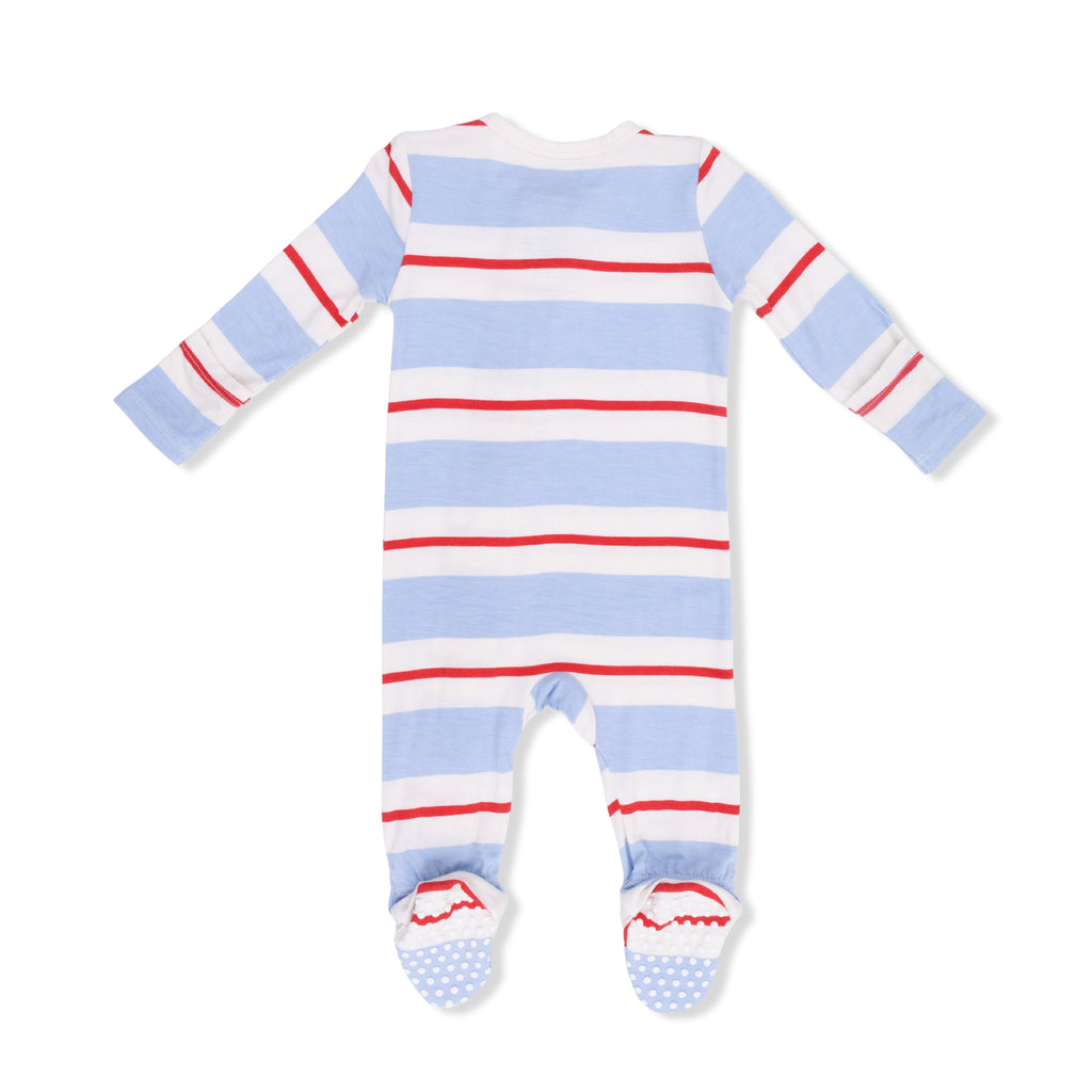 Preppy Rugby - 2 Way Zipper Footie