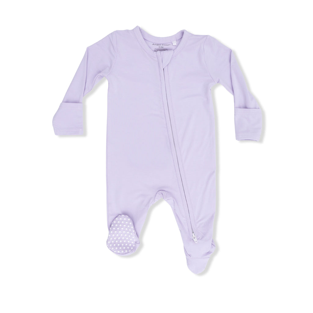 Solid Orchid Petal - 2 Way Zipper Footie