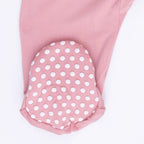 Solid Rose Elegance - 2 Way Zipper Footie
