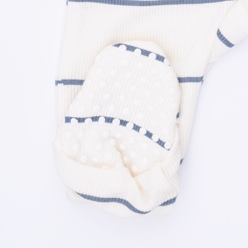 Vintage Stripe - 2 Way Zipper Footie