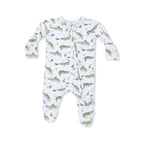 Crayon Alligators - 2 Way Zipper Footie