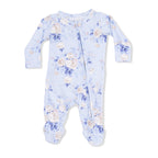 Ashley Rose Floral - 2 Way Ruffle Back Zipper Footie