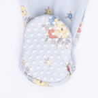 Country Stitch Floral - 2 Way Ruffle Back Zipper Footie
