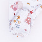 Garden Sea Creatures - 2 Way Ruffle Back Zipper Footie