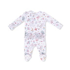 Garden Sea Creatures - 2 Way Ruffle Back Zipper Footie