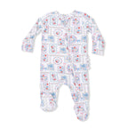 Julep's Floral Patchwork - 2 Way Ruffle Back Zipper Footie