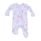 Mermaid Princesses - 2 Way Ruffle Back Zipper Footie