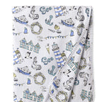 Seashore Stroller Blanket – Soft Bamboo Baby Blanket