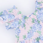 Hydrangeas - Smocked Twirly Dress and Bloomer