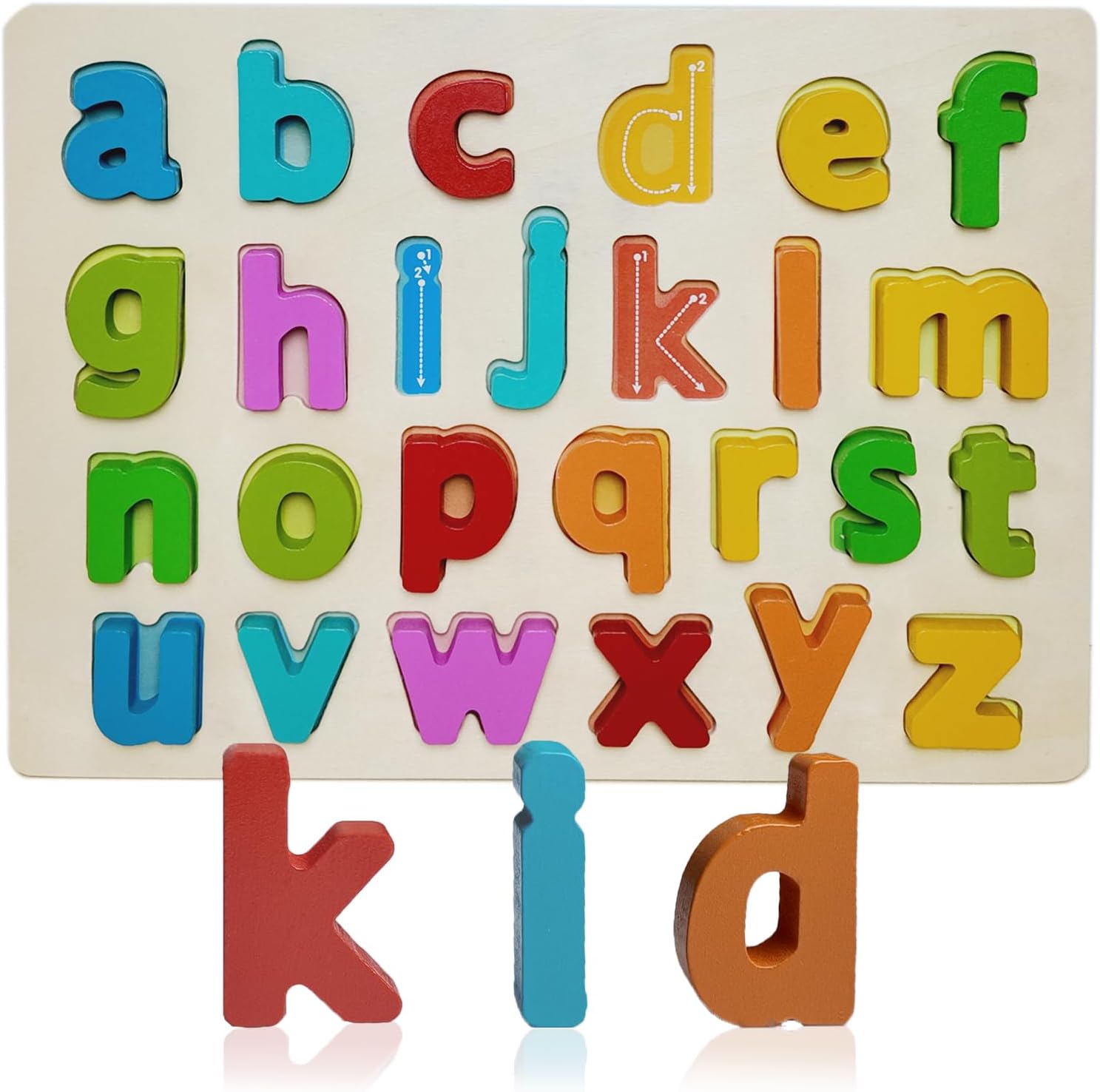 Wooden Alphabet Learning Puzzle