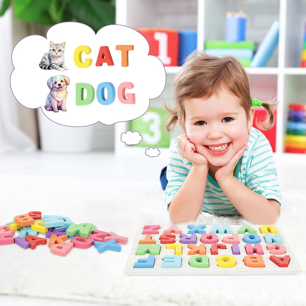 Wooden Alphabet Learning Puzzle