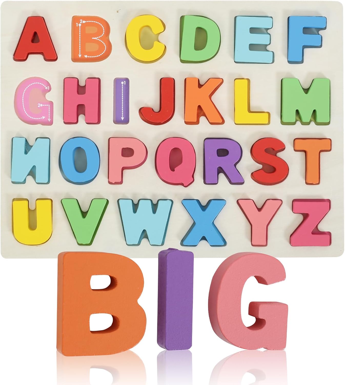 Wooden Alphabet Learning Puzzle
