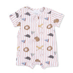 Vintage Baseball Stripe - Henley Shortall