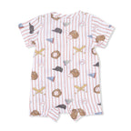 Vintage Baseball Stripe - Henley Shortall