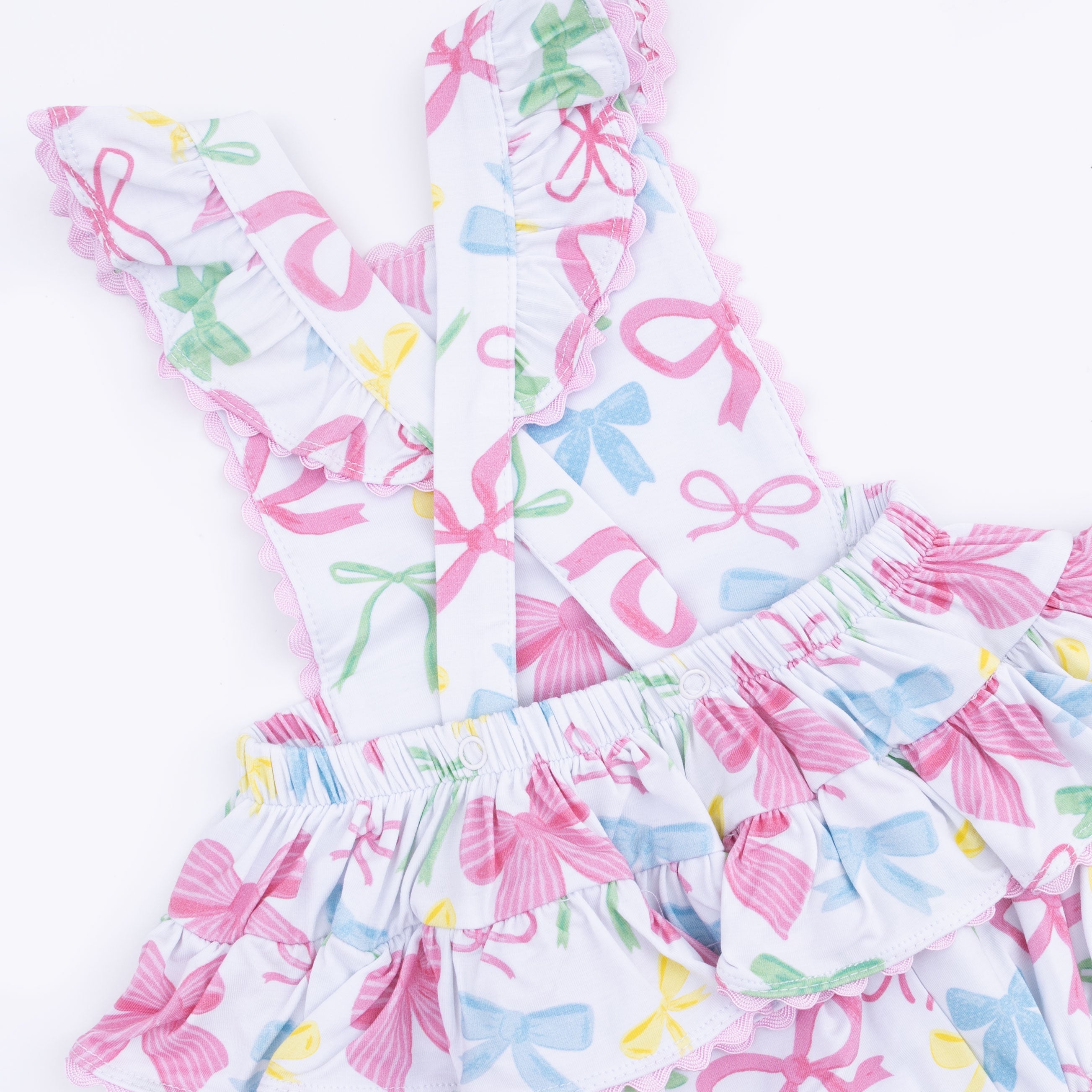 Sweet Bows - Ric Rac Ruffle Sunsuit