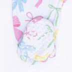 Sweet Bows - 2 Way Ruffle Sleeve Zipper Footie