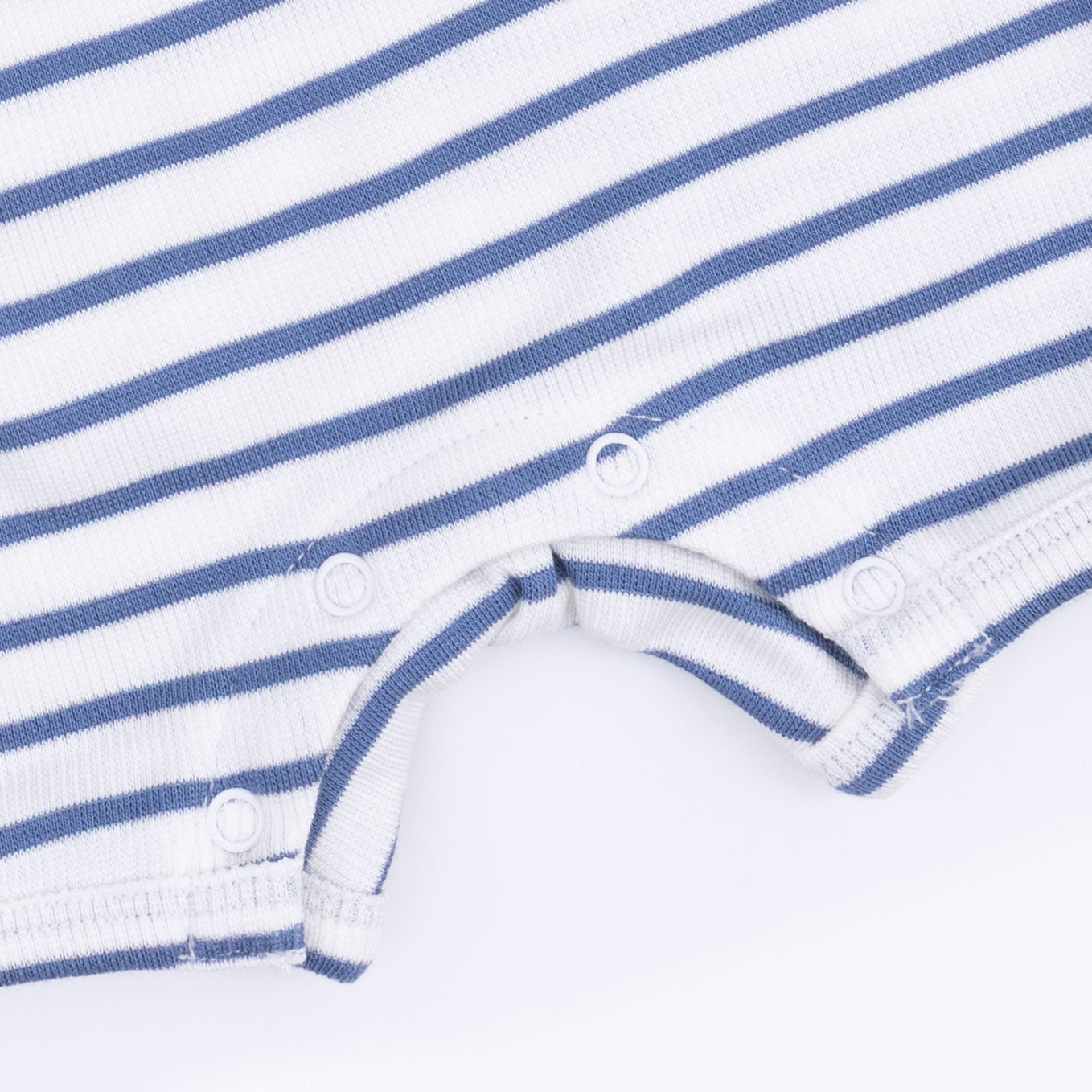 Navy Stripe - Henley Shortie Romper