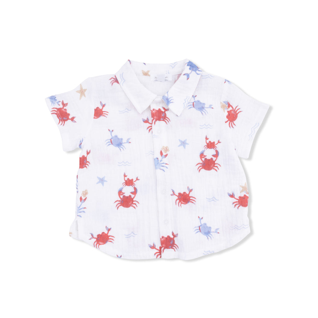 Crayon Crabs - Polo Button Up with Everyday Short