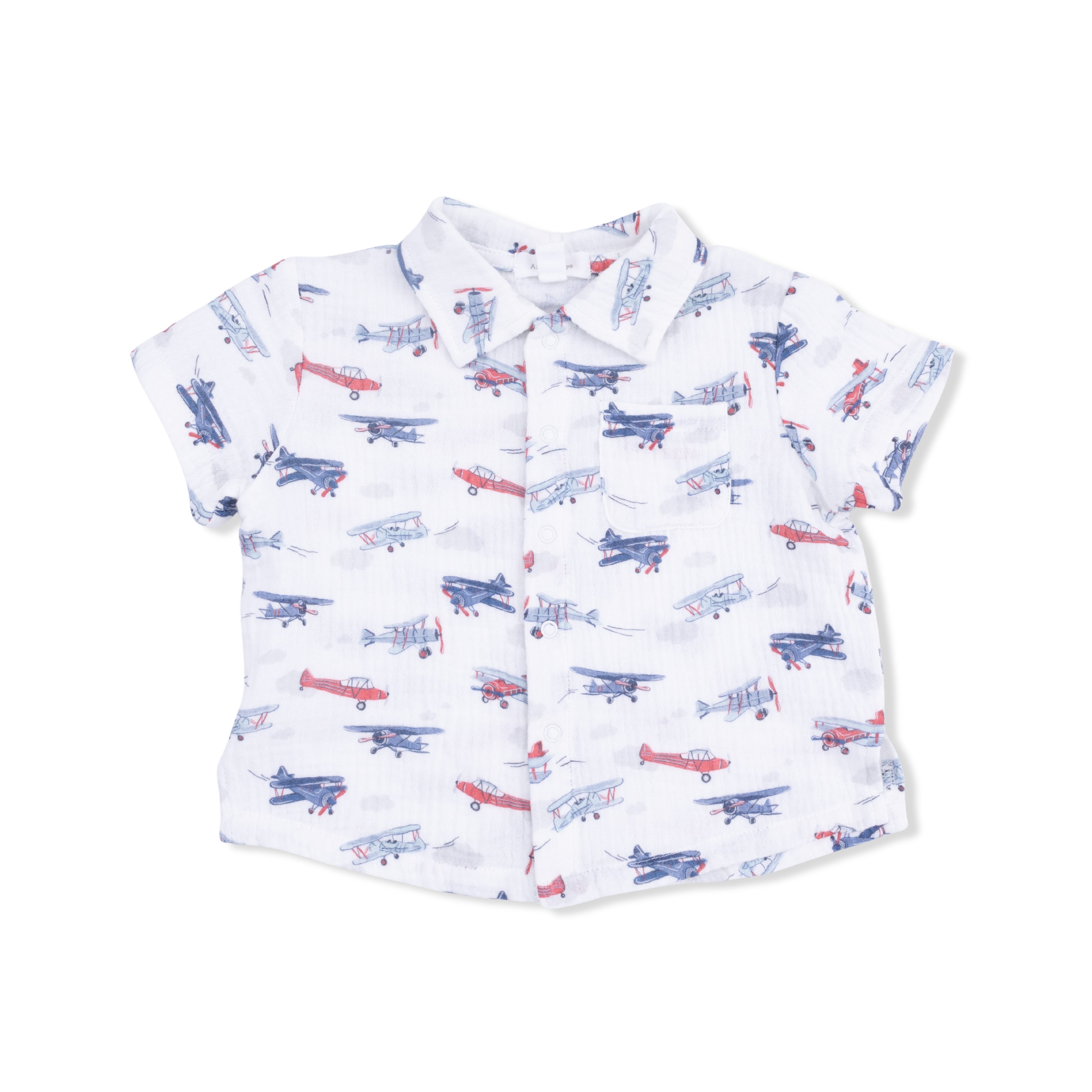 Vintage Planes - Polo Button Up with Everyday Short